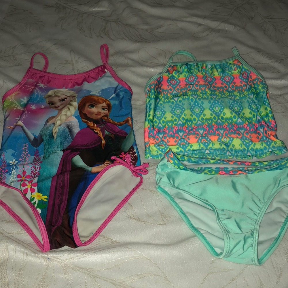 Two bikinis for toddler girl sz 3-4